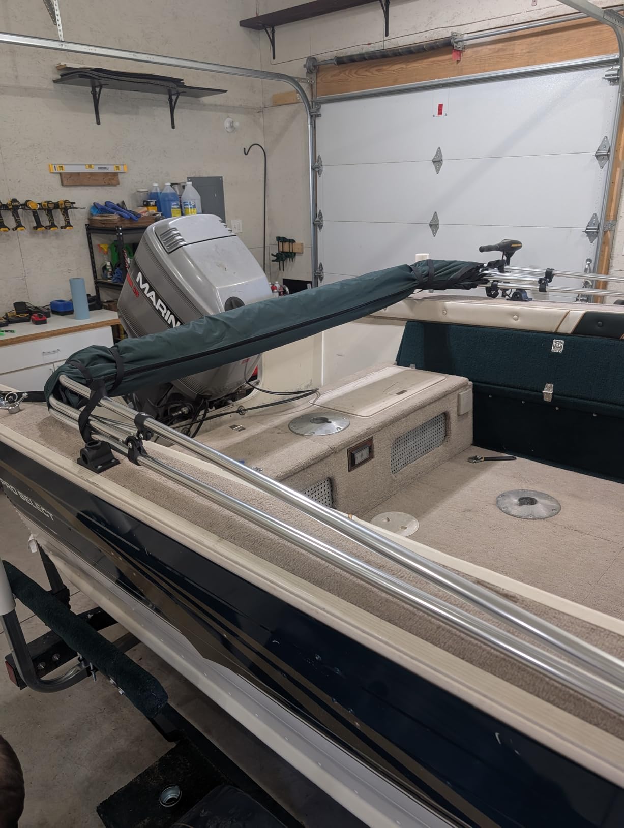Naviskin 10 Optional Colors Available 3-4 Bow 13 Different Size Bimini Top Cover Includes Mounting Hardwares,Storage Boot with 1 Inch Aluminum Frame customer photo 2