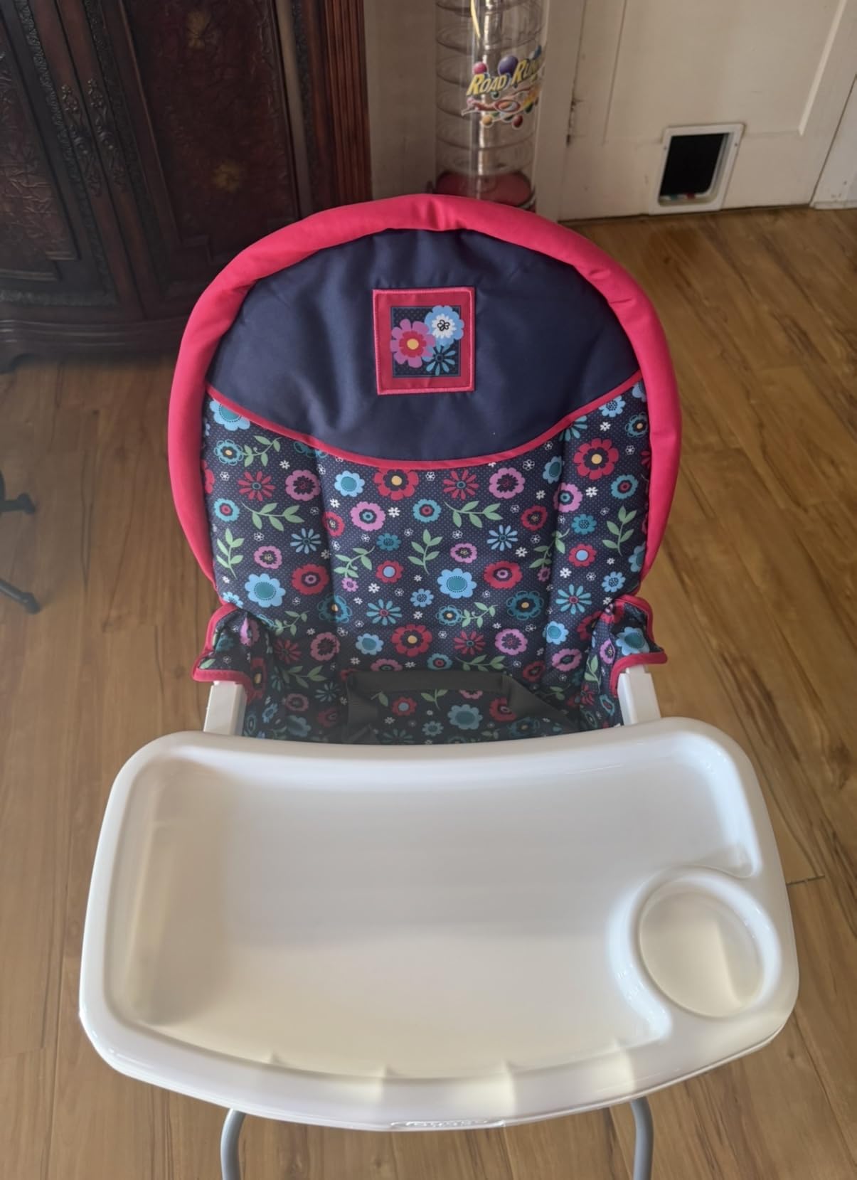 Cosco Kids Simple Fold Highchair for Baby, Simple Foldable High Chair, Convenient, Lightweight, and Compact Design, Flower Garden customer photo 1