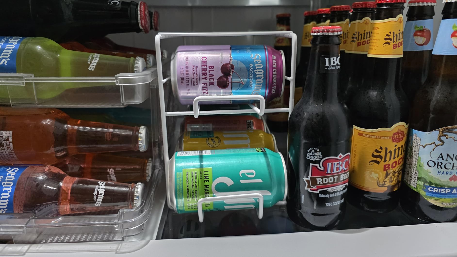 Sorbus Soda Can Rack Beverage Dispenser - Dispenses 12 Standard Size 12oz Soda Cans (White) customer photo 2