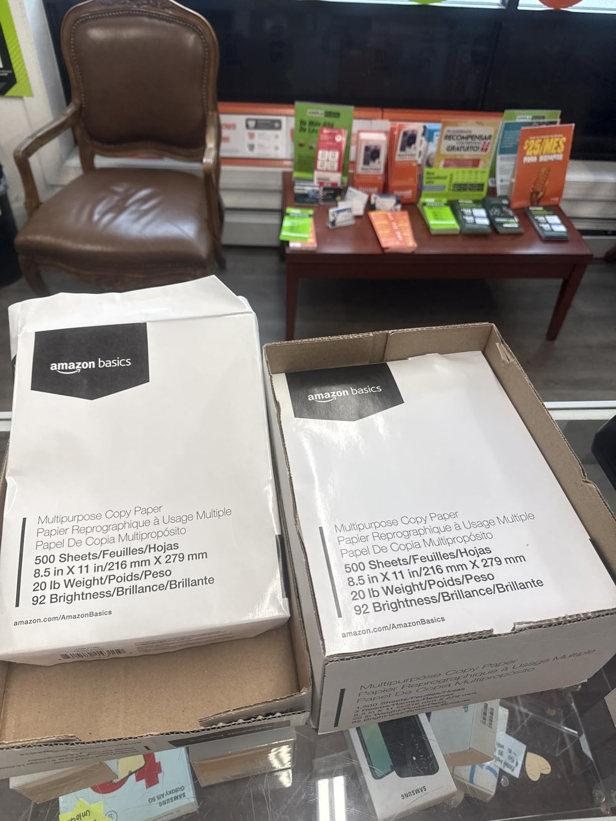 Amazon Basics Multipurpose Copy Printer Paper, 8.5 x 11 Inches, 20 lb, 92 Bright, 1 Ream (500 Sheets) customer photo 1