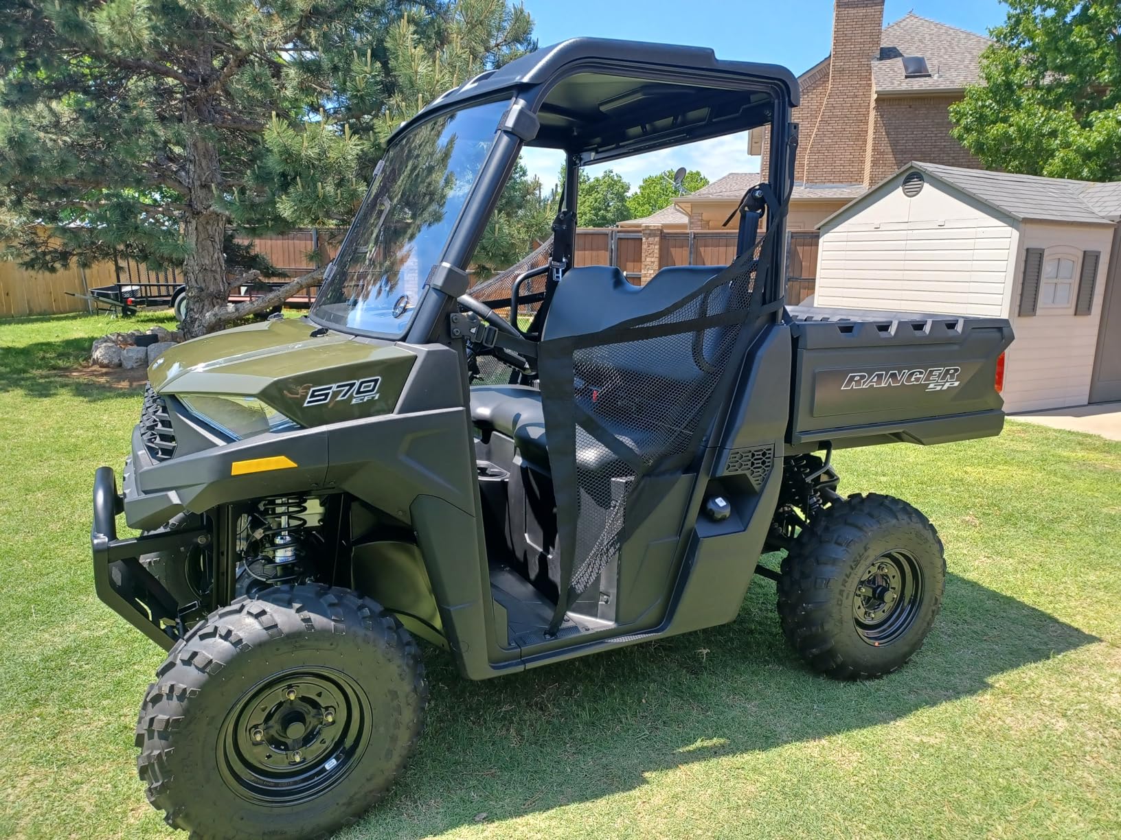 SuperATV Plastic Roof for 2015+ Polaris Ranger Midsize 570 / EV | 2017+ Polaris Ranger ETX | Rugged Molded 6mm Plastic Construction | Works with Most Windshields and Windows | Easy to Install customer photo 2