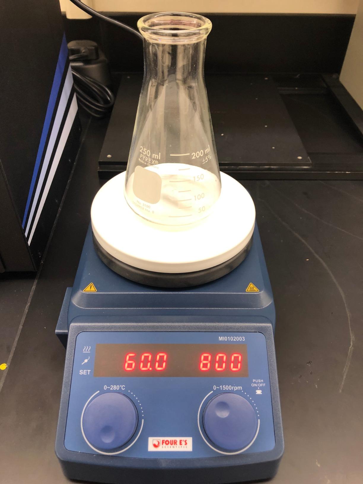FOUR E'S SCIENTIFIC 5 Inch Magnetic Stirrer Hot Plate Max Temp 280℃/536°F | Max 5L Stirring Capacity | 100-1500RPM | 110V | Laboratory Hot Plate with Temp Probe Sensor & Stir Bar (Not Include Stand） customer photo 2