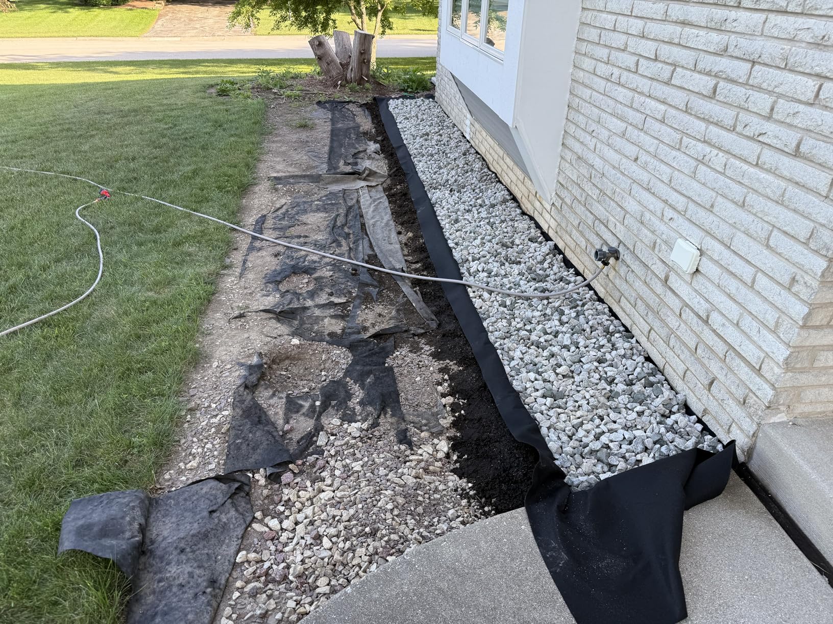 Super Geotextile 4, 6, 8 oz Non Woven Fabric for Landscaping, French Drains, Underlayment, Erosion Control, Construction Projects - 8 oz (3x50) customer photo 1