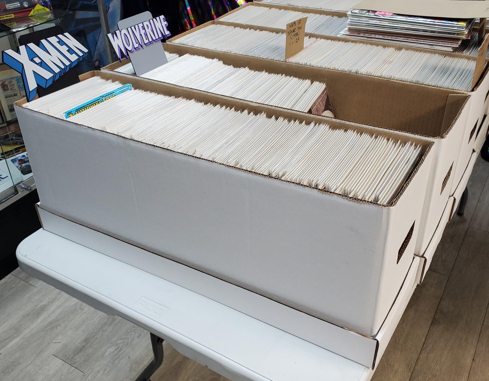 Max Protection Comic Book Storage Box - 5 Count Long ComicBook Boxes with White Corrugated Cardboard customer photo 1