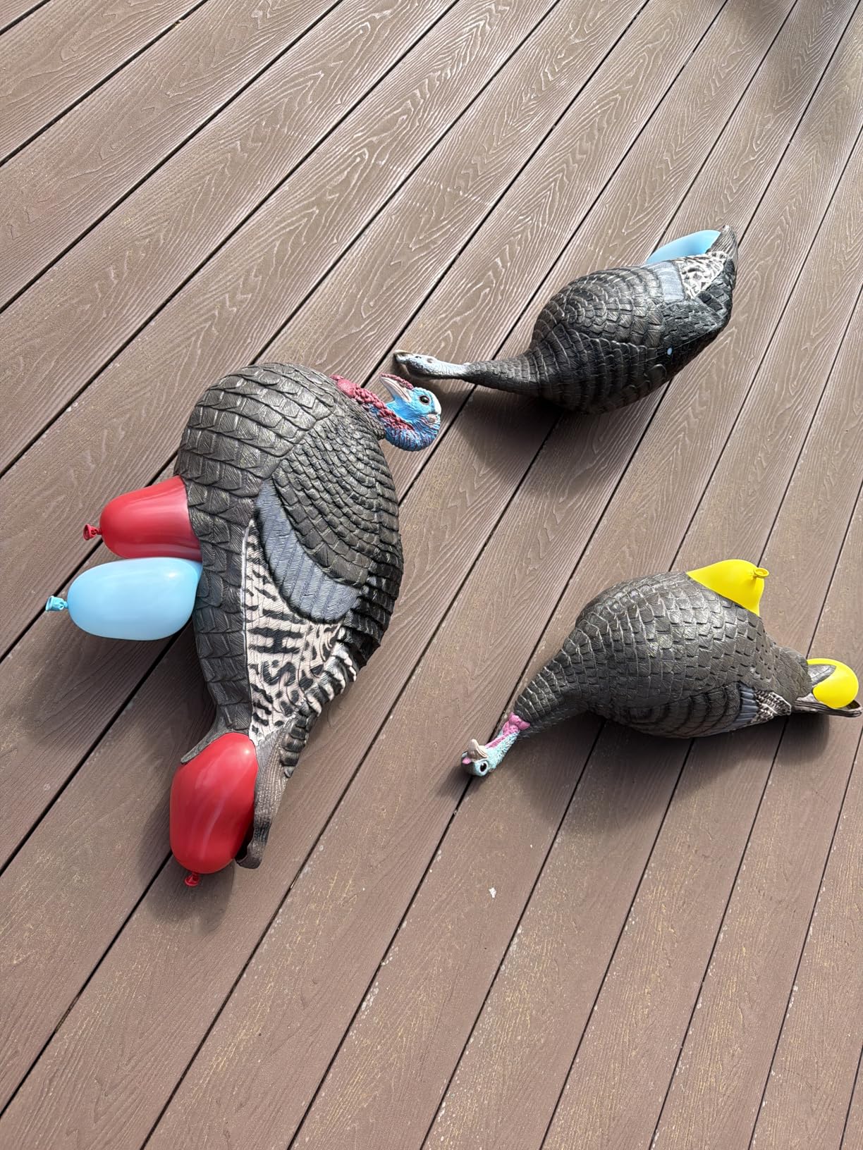 HUNTERS SPECIALTIES HS Strut Lite Flock Jake & Feeding Hen & Upright Hen Turkey Foldable Hollow Relaxed Body Realistic3-Pack Combo Set Decoys customer photo 1