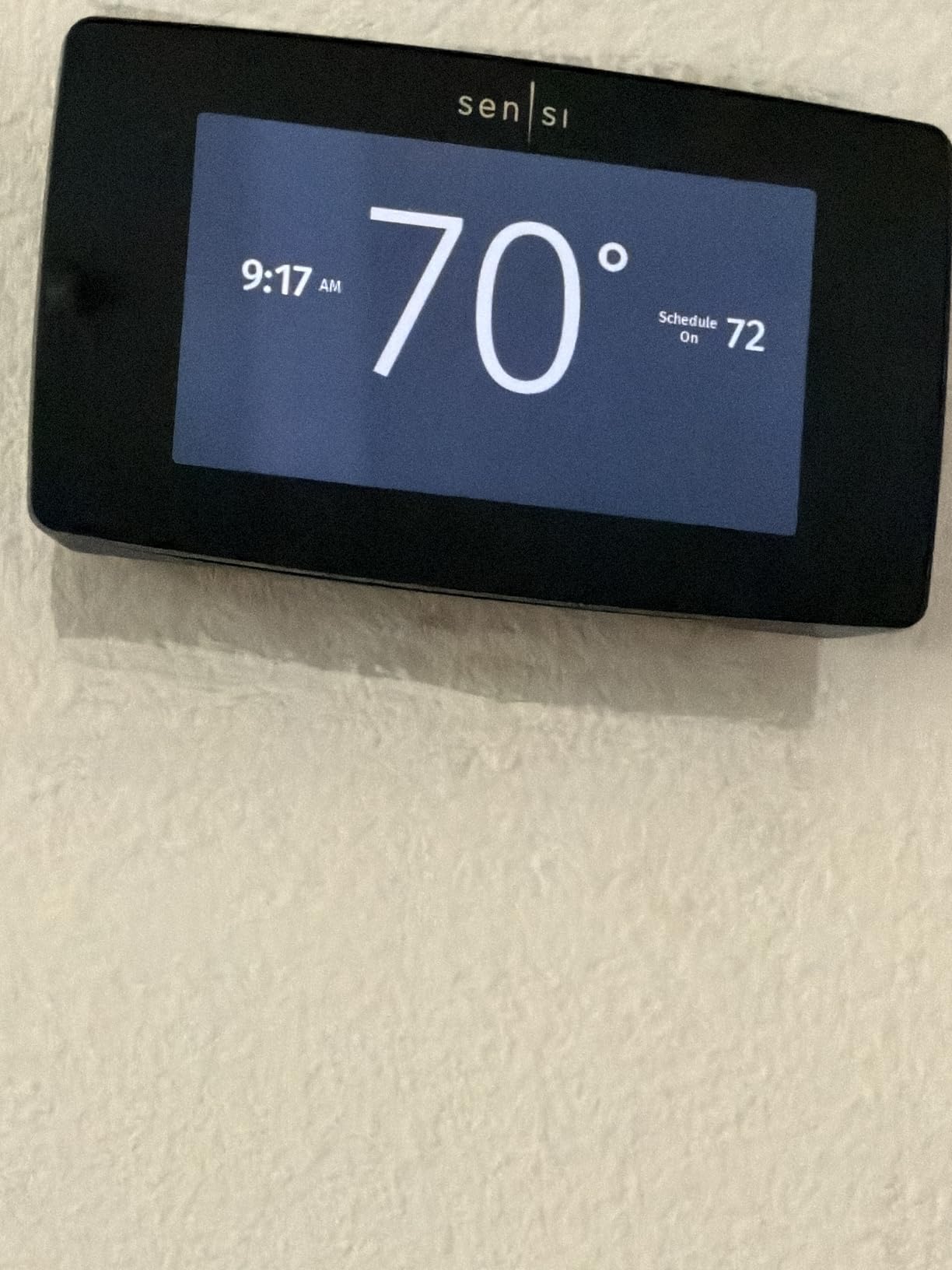 Sensi Touch Smart Thermostat by Emerson with Touchscreen Color Display, Programmable, Wi-Fi, Mobile App, Easy DIY, Data Privacy, Works with Alexa, Energy Star Certified, ST75 - Black customer photo 2