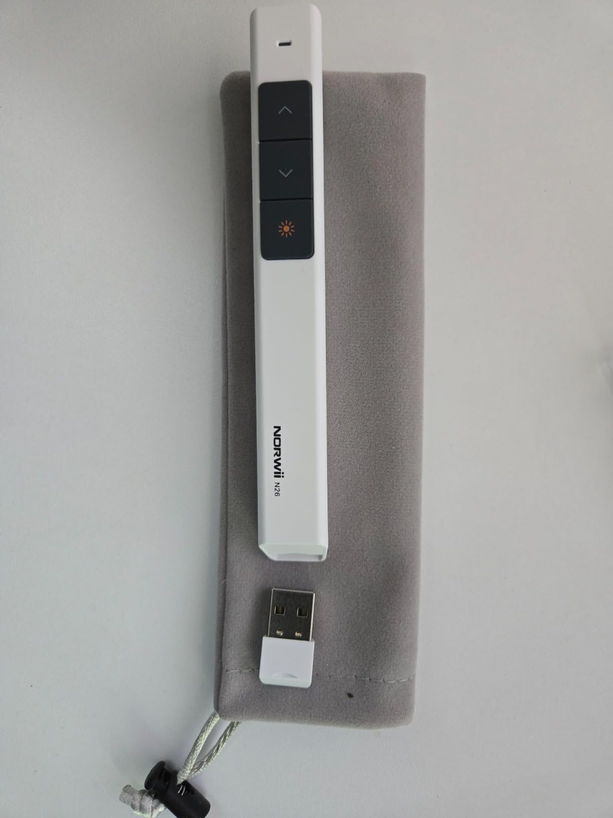 Norwii N26 Wireless Presentation Clicker, Presentation Remote, PowerPoint Clicker with Pointer for PowerPoint Presentations - Black customer photo 1