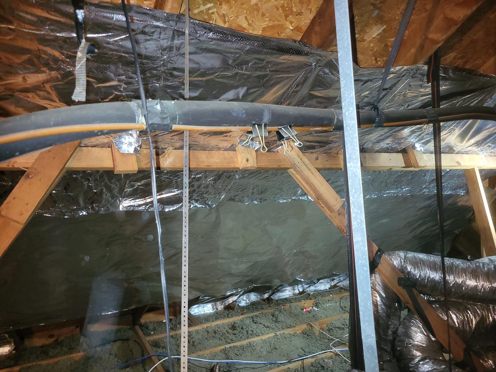 Houseables Radiant Barrier, Radiant Barrier Insulation Roll, Attic Insulation, 1000 Sq Ft, 250'x4', Double Reflective Heat Shield, Perforated Aluminum, Thermal customer photo 2