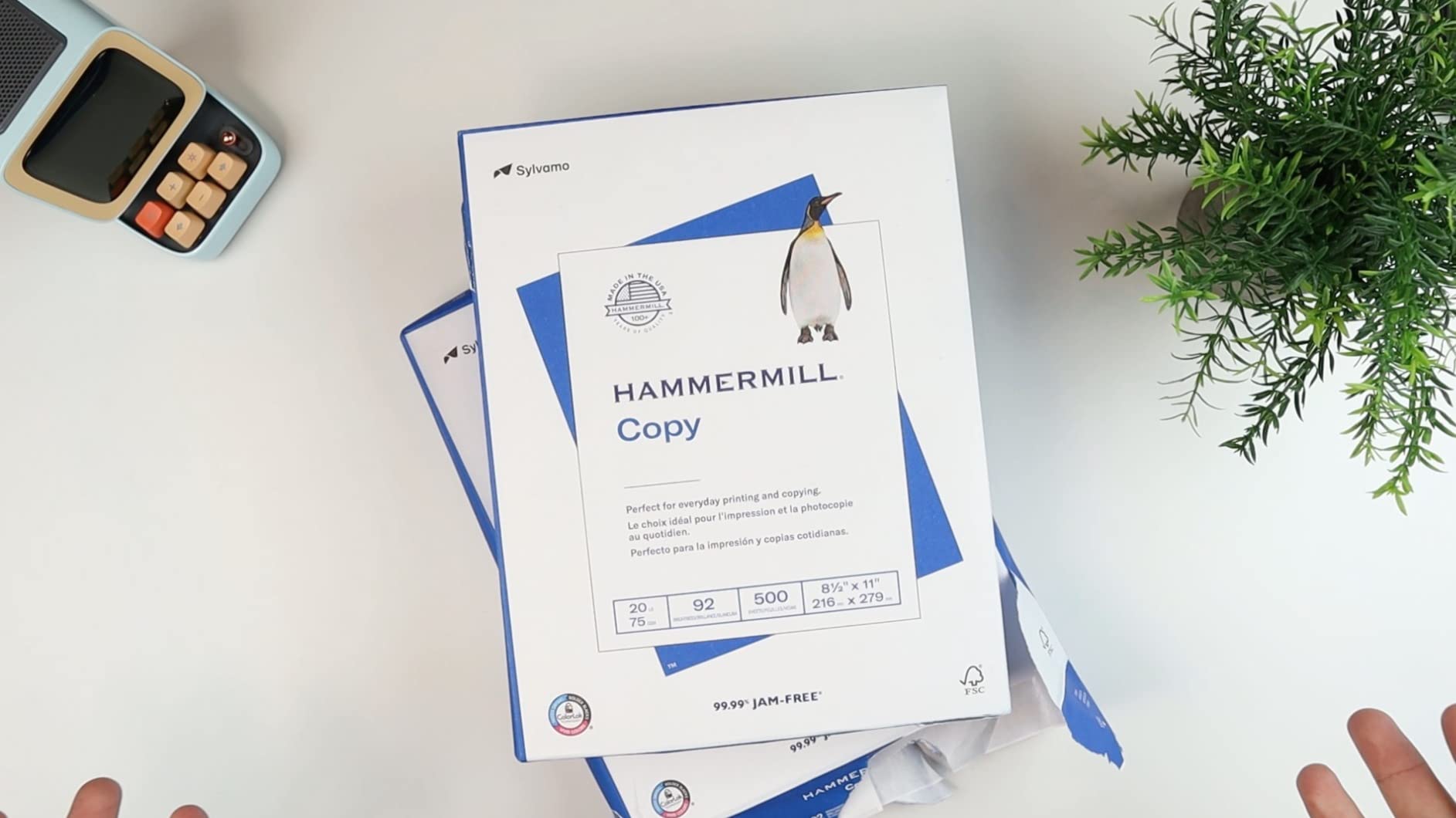 Hammermill Printer Paper, 20 lb Copy Paper, 8.5 x 11 - 3 Ream (1,500 Sheets) - 92 Bright, Made in the USA customer photo 1