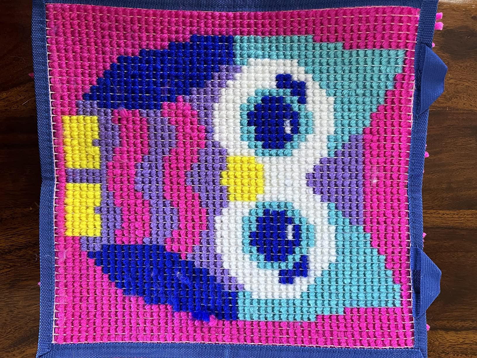 LatchKits Latch Hook Kits for Kids - Kids Crafts, Arts and Crafts, Yarn Art, Wall Hanging & Mini-Rugs, Craft Supplies, Pre-Cut Yarn, Easy Pattern, Hook Included, Arts & Craft, Ages 6+, Unicorn customer photo 1
