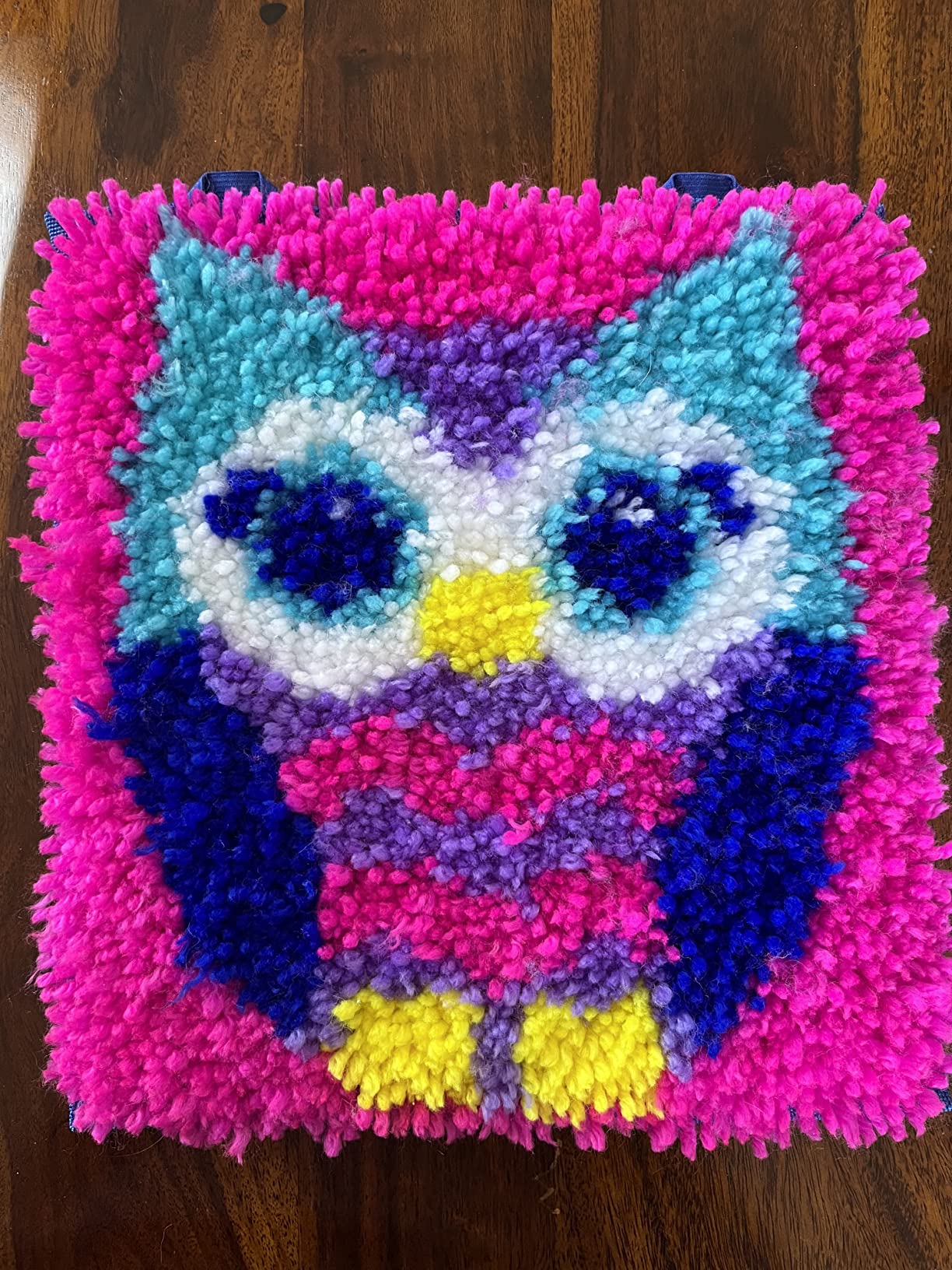 LatchKits Latch Hook Kits for Kids - Kids Crafts, Arts and Crafts, Yarn Art, Wall Hanging & Mini-Rugs, Craft Supplies, Pre-Cut Yarn, Easy Pattern, Hook Included, Arts & Craft, Ages 6+, Unicorn customer photo 2