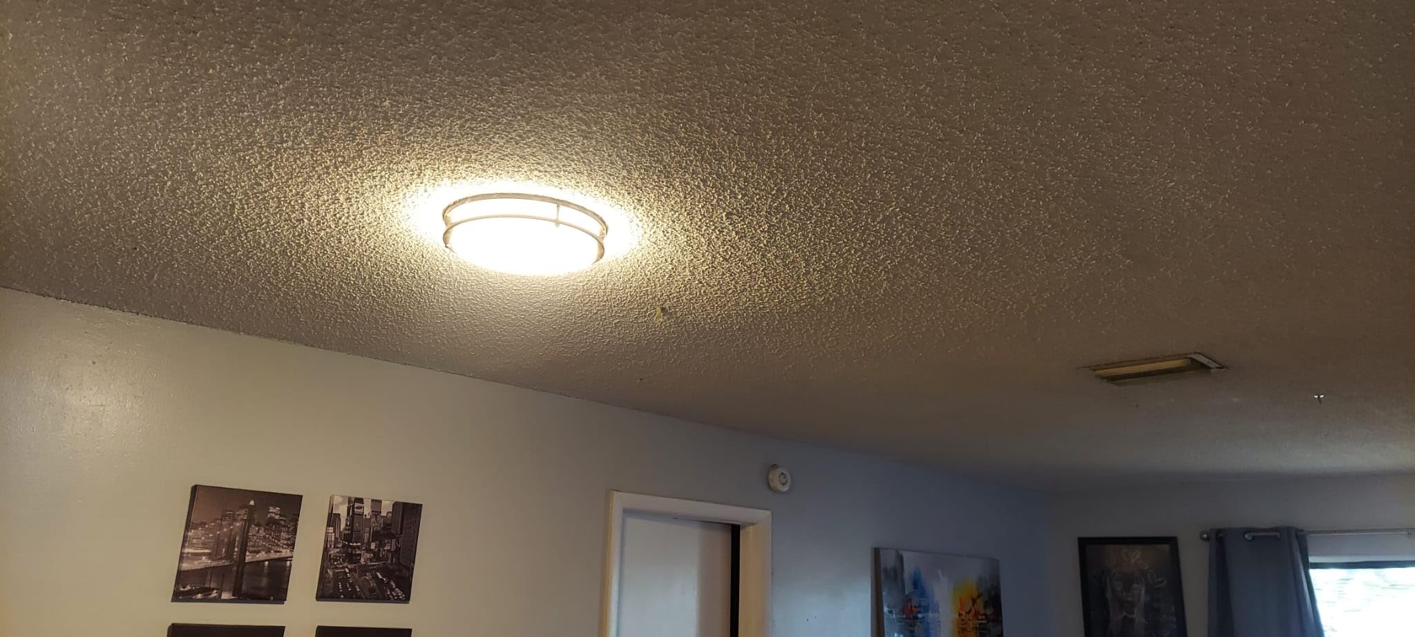 hykolity 13 inch Flush Mount LED Ceiling Light Fixture,5CCT | 2700K/3000K/3500K/4000K/5000K Adjustable Ceiling Lights,Brushed Nickel Saturn Dimmable Lighting for Kitchen,ETL Listed customer photo 1