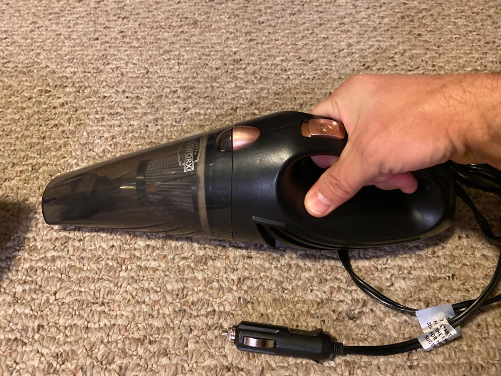 THISWORX Car Vacuum Cleaner - Portable, High Power, Handheld Vacuums w/ 3 Attachments, 16 Ft Cord & Bag - 12v, Auto Accessories Kit for Interior Detailing - Black customer photo 2