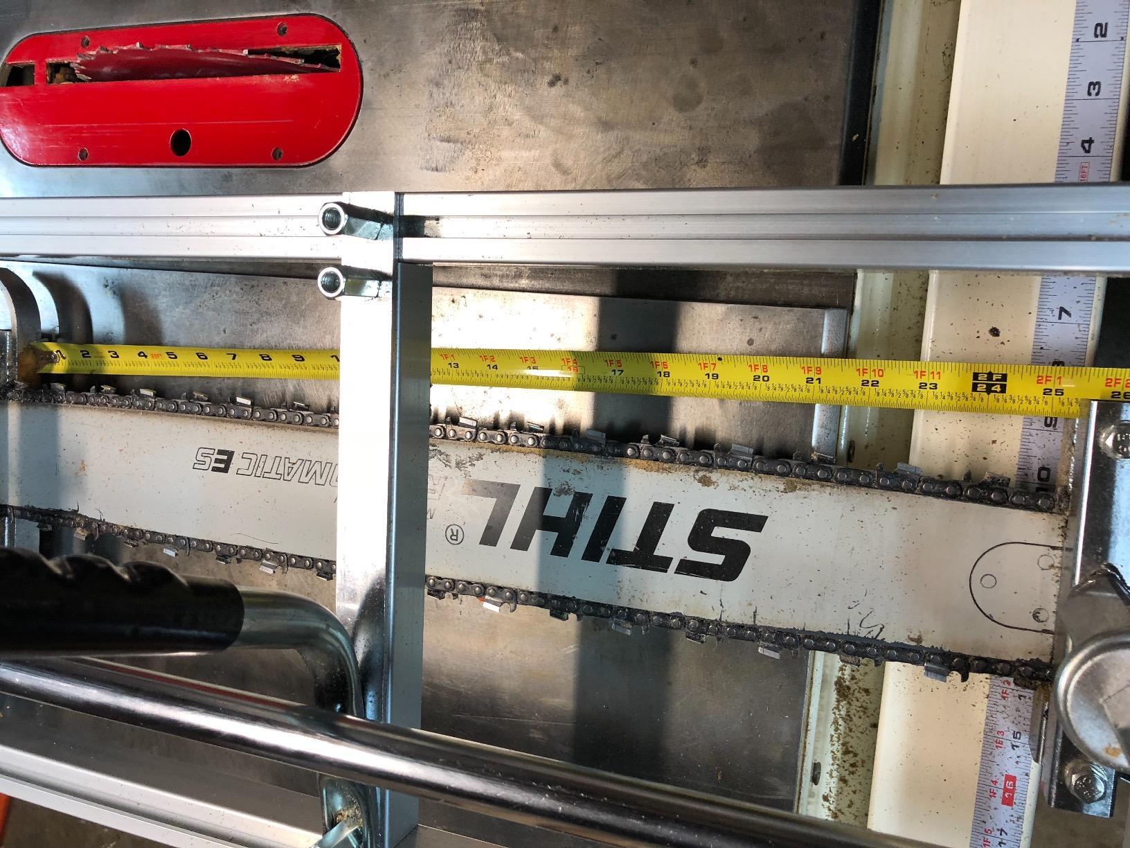 Carmyra Portable Chainsaw Mill 36 Inches, 304 Stainless Steel and Aluminum Planking Milling Bar Size 14 to 36 Inches customer photo 2