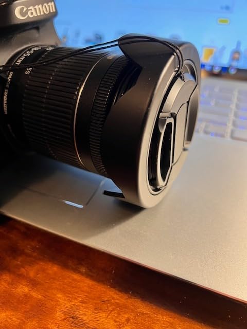 58mm Lens Hood Set for Canon EOS 77D 80D 90D Rebel T8i T7 T7i T6i T6s T6 SL2 SL3 DSLR Cameras with EF-S 18-55mm F3.5-5.6 is STM & EF-S 18-55mm F4-5.6 is STM & RF 24-50mm, Replace Canon EW-63C customer photo 1