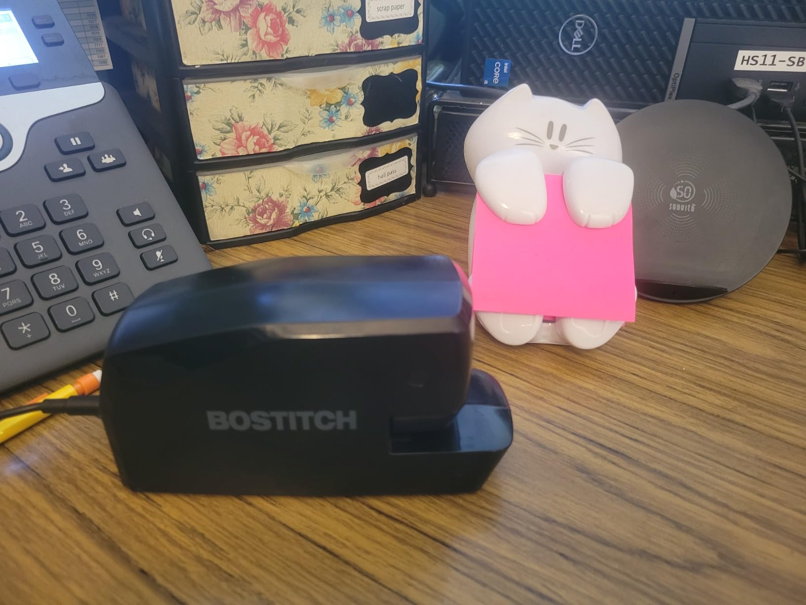 Bostitch Office Portable Electric Stapler, 20 Sheets, AC or Battery Powered, Black (MDS20-BLK) customer photo 1