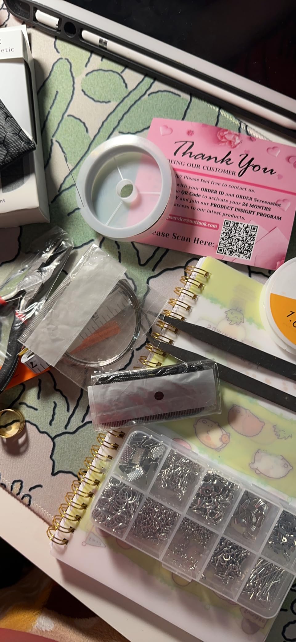 PAXCOO Jewelry Making Supplies Kit - Jewelry Repair Tool with Accessories, Pliers, Findings, and Beading Wires for Adults and Beginners customer photo 2