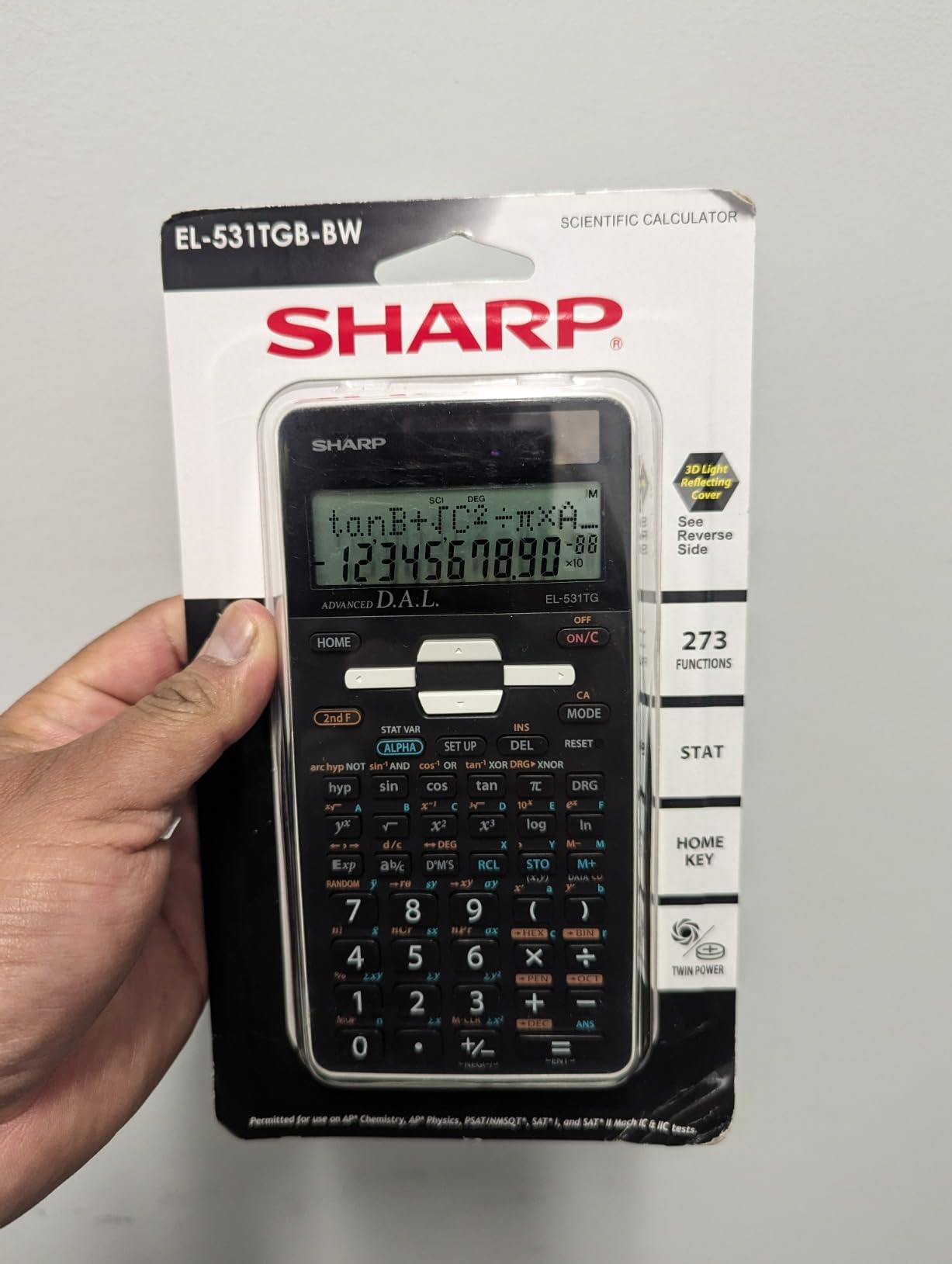 Sharp EL-531TGBBW 12-Digit Scientific/Engineering Calculator with Protective Hard Cover customer photo 1