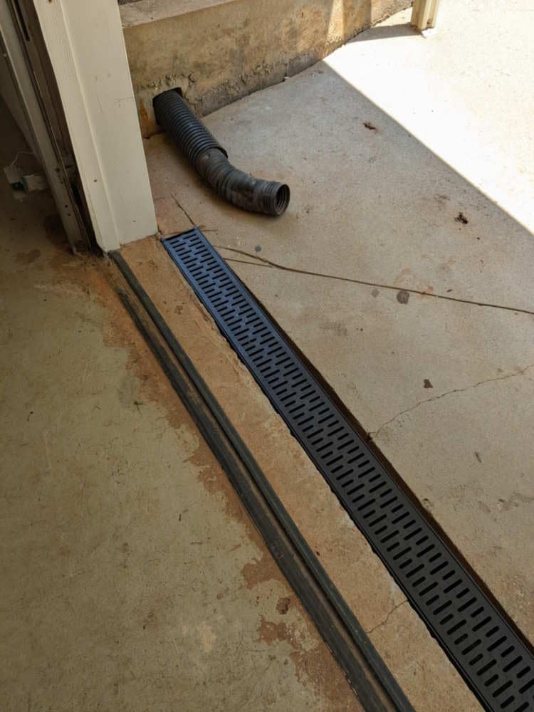 URA WATER - Model UA-100 - Drainage Trench Set - Channel Drain with Grate - Black Plastic - 3 x 39 - (117 inch Total Length) customer photo 1