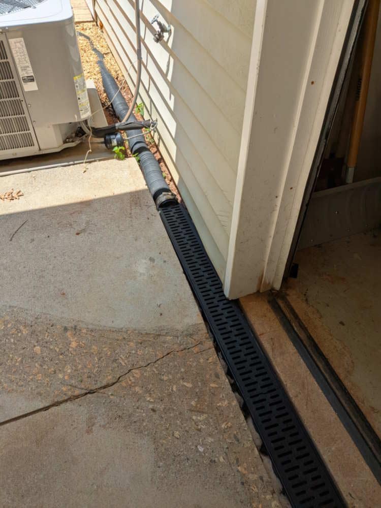 URA WATER - Model UA-100 - Drainage Trench Set - Channel Drain with Grate - Black Plastic - 3 x 39 - (117 inch Total Length) customer photo 2