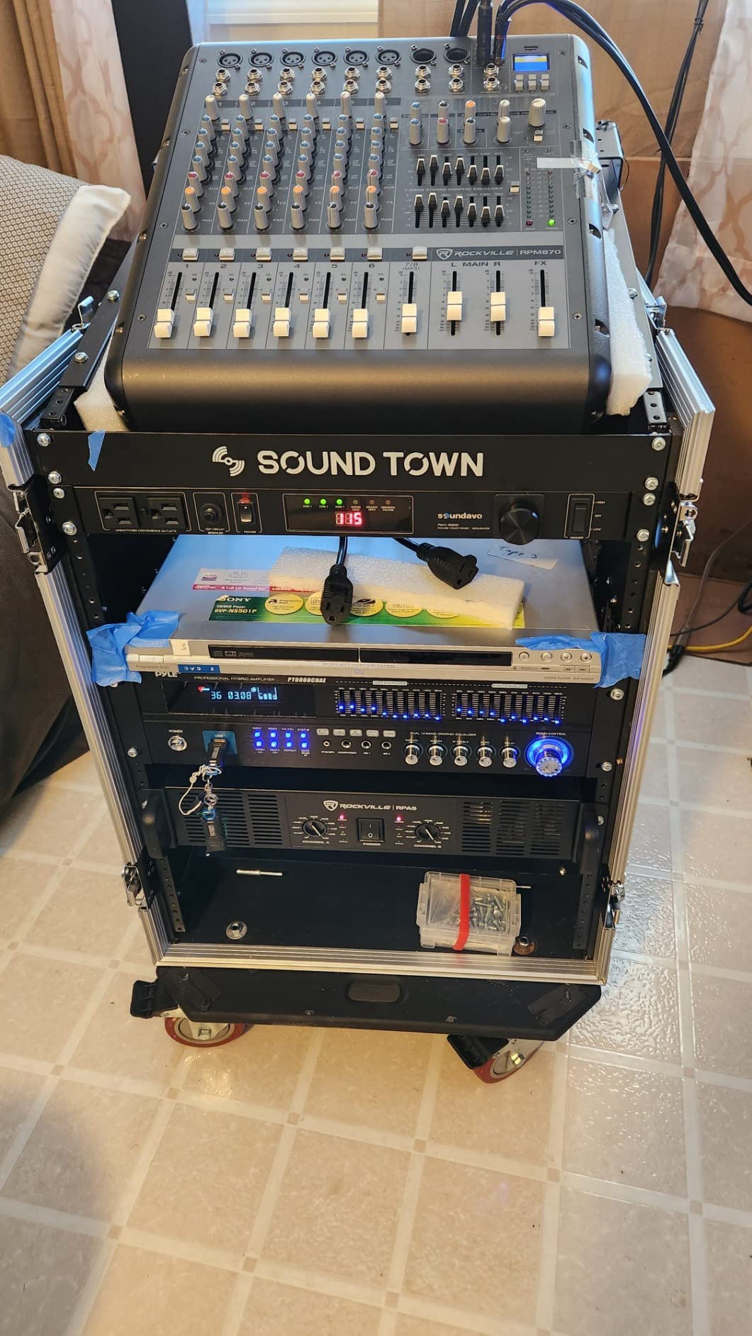 Rockville RPM870 6000w Powered Mixer, 8 Channel, 6 XDR2 Mic Pres, USB, 24-Bit Effects, Bluetooth, for Live Bands and DJs customer photo 2