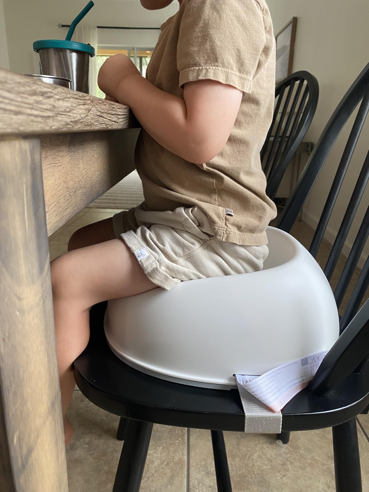 BabyBjorn Booster Seat, White (069021US), 1 Count (Pack of 1) customer photo 1