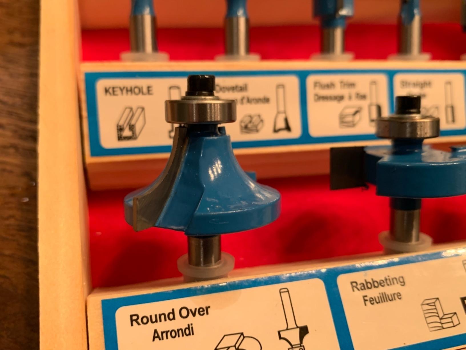 LU&MN Carbide Tipped Router Bits (15 PCS) with 1/4