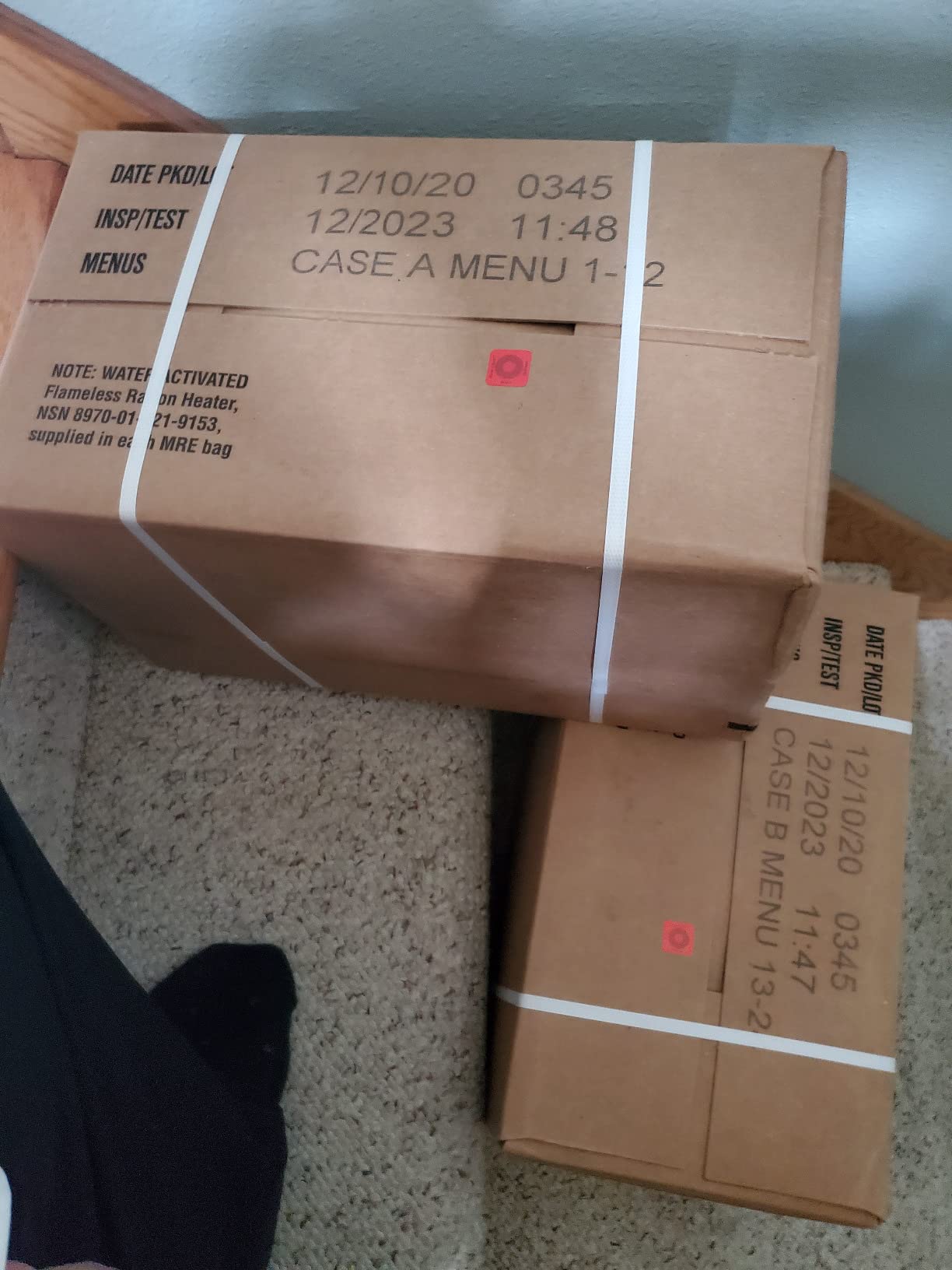 Western Frontier MRE 2020 Inspection Date Case, 24 Meals with 2020 Inspection Date, 2017 Pack Date. Military Surplus Meal Ready to Eat. (A and B Bundle) customer photo 1