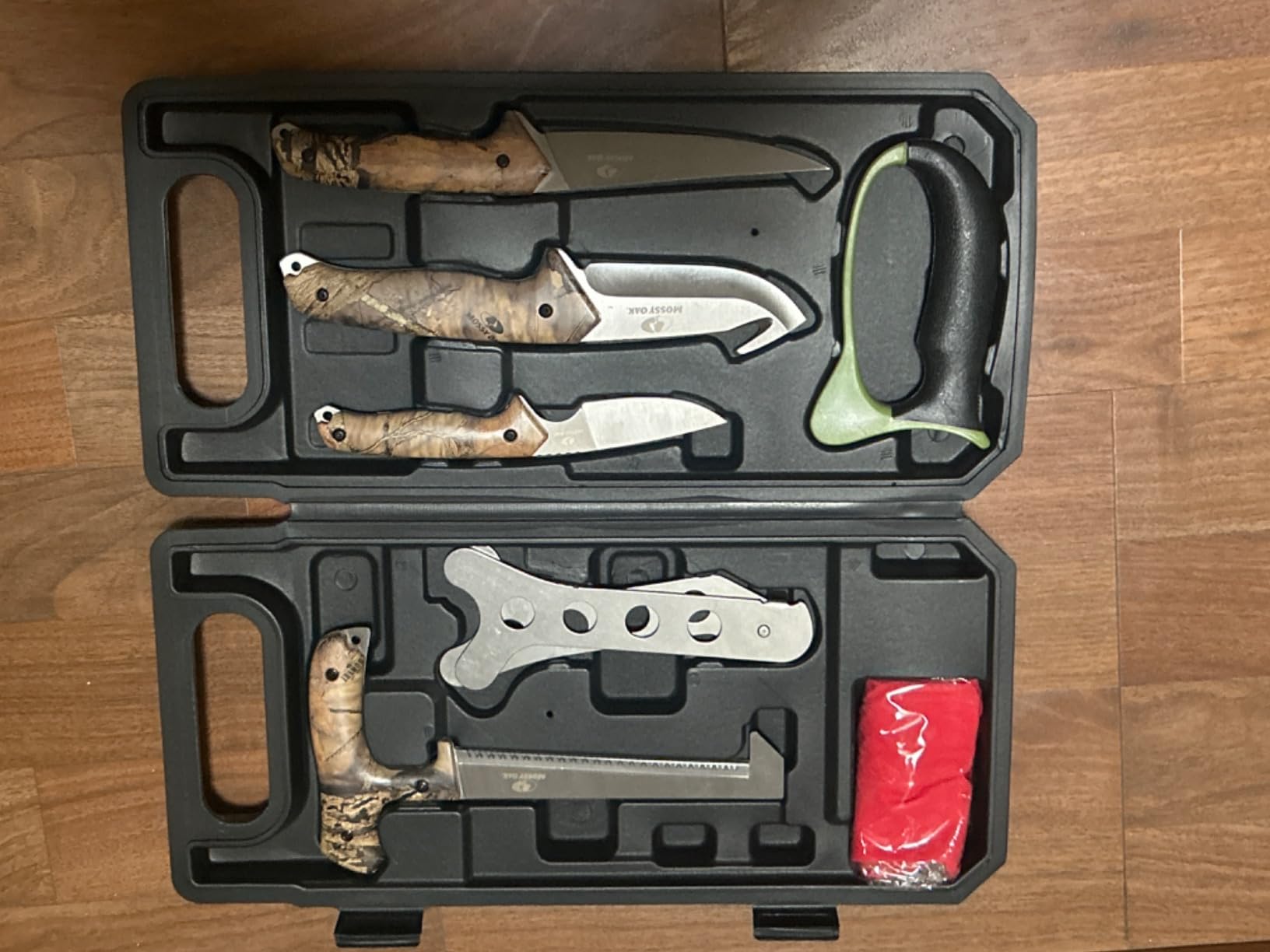 MOSSY OAK Field Dressing Kit, Portable Butcher Game Processor Set, Stainless Steel Hunting Knife Set (8-Piece) customer photo 1