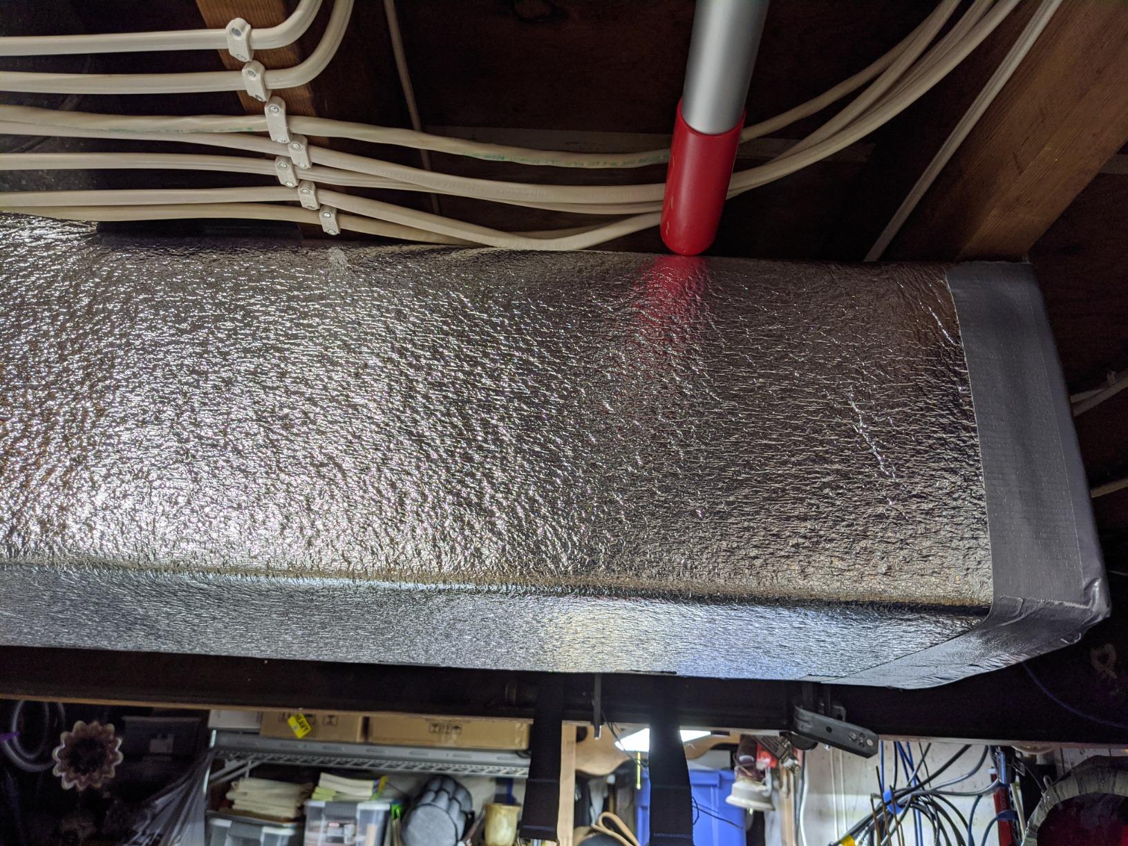 AES R-8 HVAC Duct Wrap Insulation Reflective 2 Sided Foam Core 4' x 50' (200 Sq Ft) customer photo 2