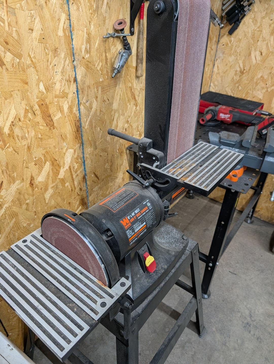 WEN 6508 6 x 48 in. Belt and 9 in. Disc Sander with Stand customer photo 2