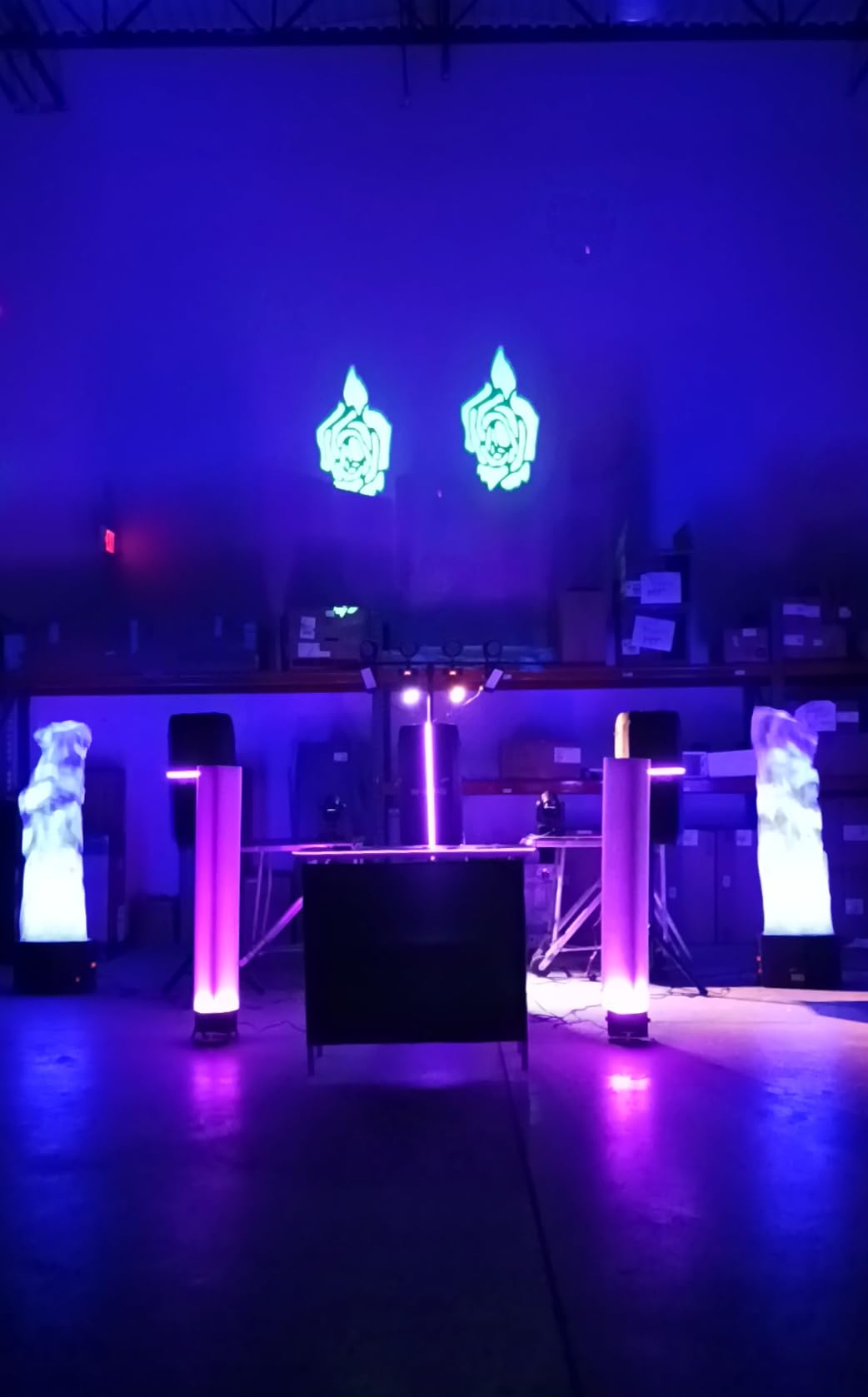 U'King 60W LED Moving Head Light Stage Lights with Remote Control 8 GOBO 8 Colors Spotlight by DMX Controlled 11 Channel with Sound Activated for Disco Club Party Stage Lighting Shows customer photo 2