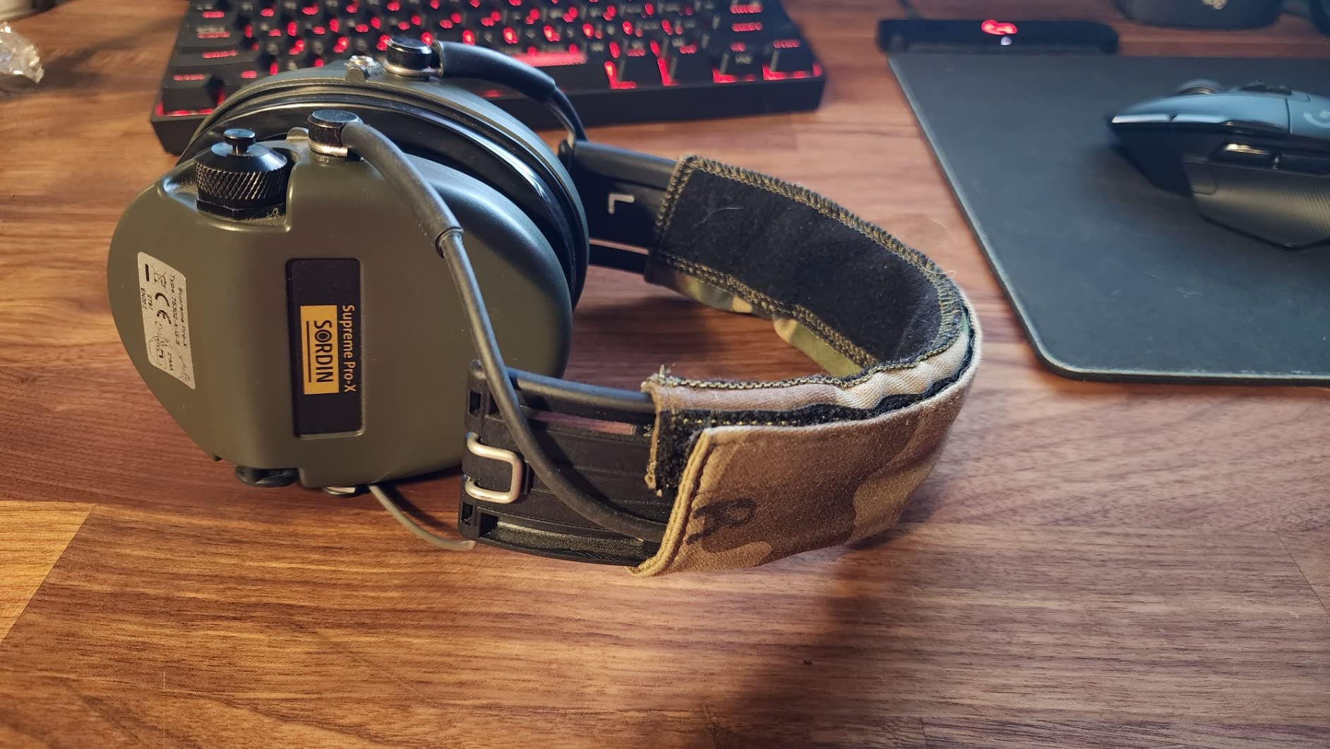 Sordin Pro-X Ear Muffs - Active and Electronic Ear Defenders with Camo Headband, Gel Pads customer photo 1