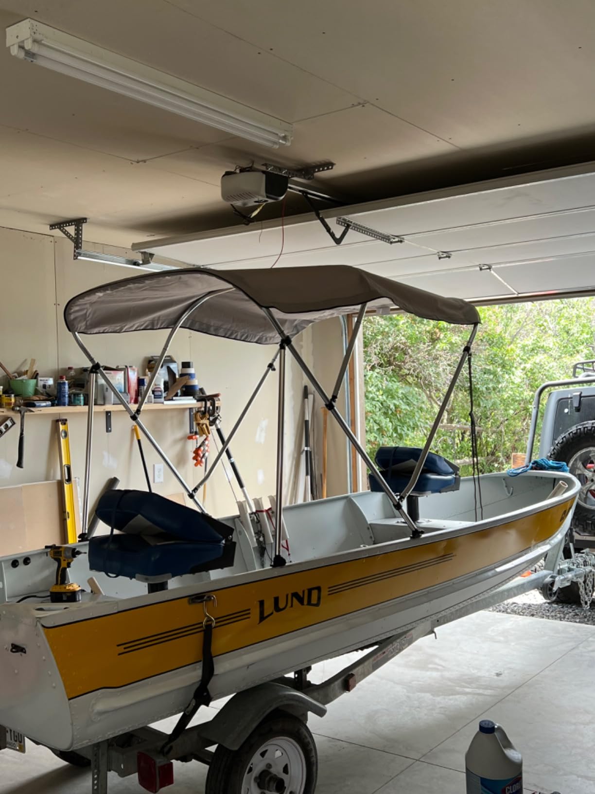 Seamander 10 Colors, 3 Bow 4 Bow Bimini Top for Boat, Includes 4 Straps, 2 Rear Support Poles, Mounting Hardware, Storage Boot with 1