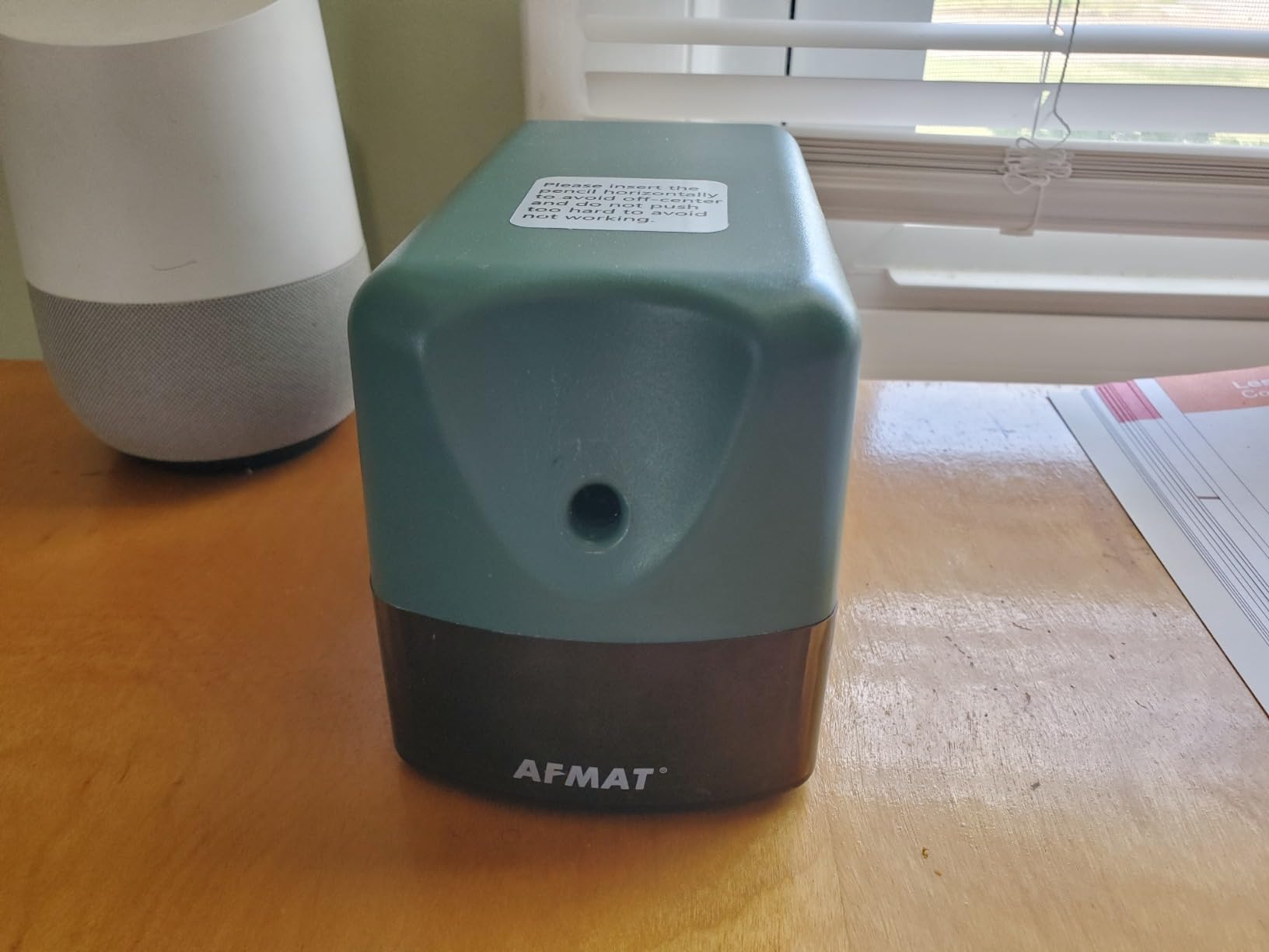 AFMAT Electric Pencil Sharpener, Heavy Duty Pencil Sharpener for Classroom, 6.5-8mm No.2/Colored Pencils, UL Listed, 10,000+ Sharpenings, Electric Pencil Sharpeners for Home, Office, School PS13 customer photo 2