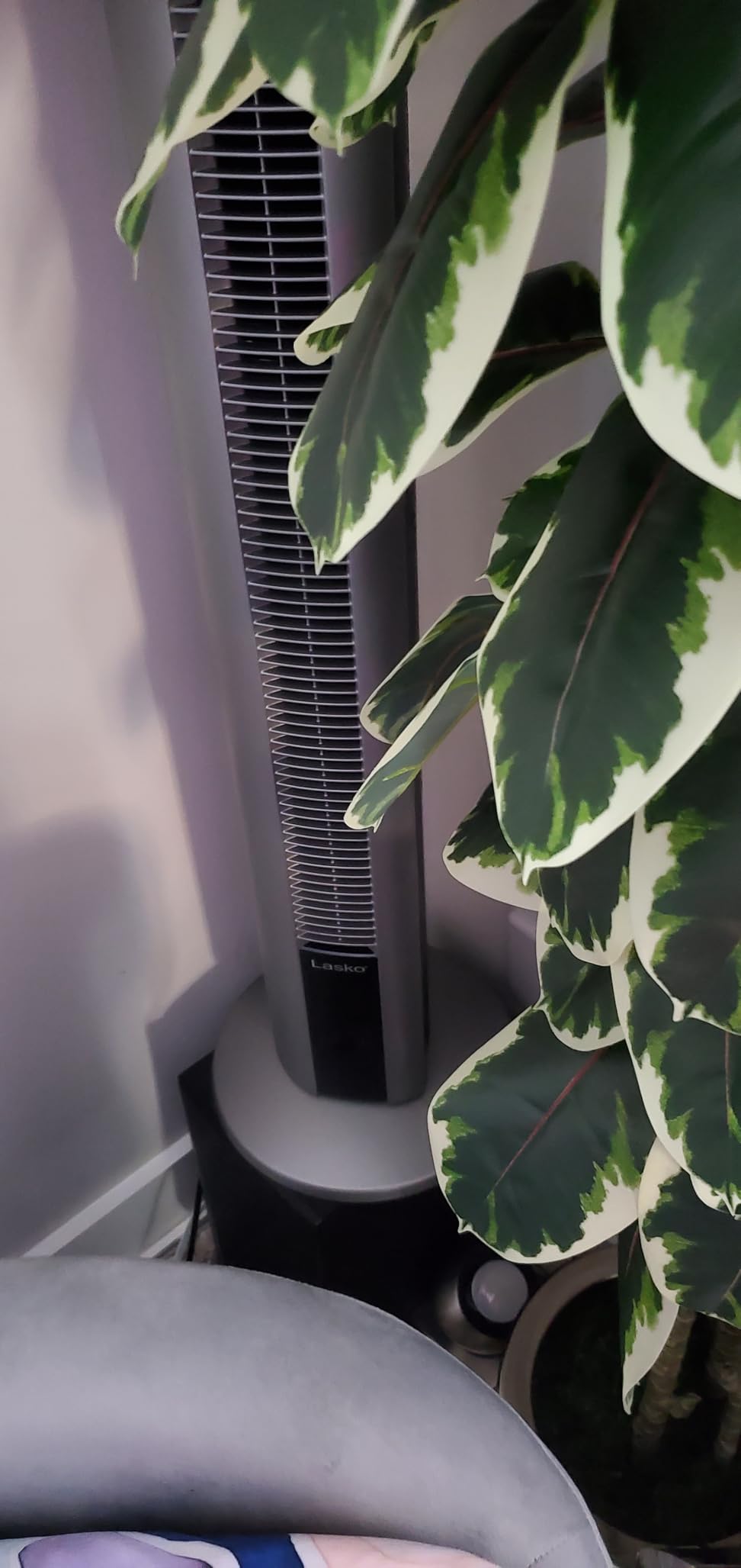 Lasko Tower Fan, Oscillating Performance, Remote Control, Nighttime Setting, Timer, 3 Speeds, High-Velocity Tower Fan, Room Fan for Bedroom or Office, 48