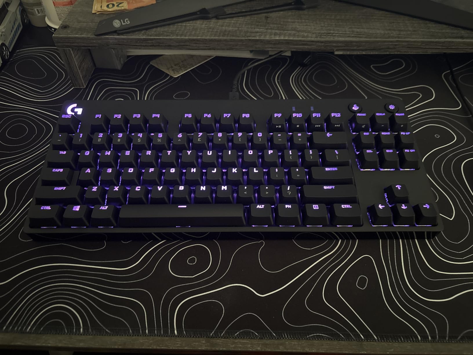 Logitech PRO Mechanical Gaming Keyboard, Ultra Portable Tenkeyless Design, Detachable Micro USB Cable, 16.8 Million Color LIGHTSYNC RGB Backlit Keys customer photo 2