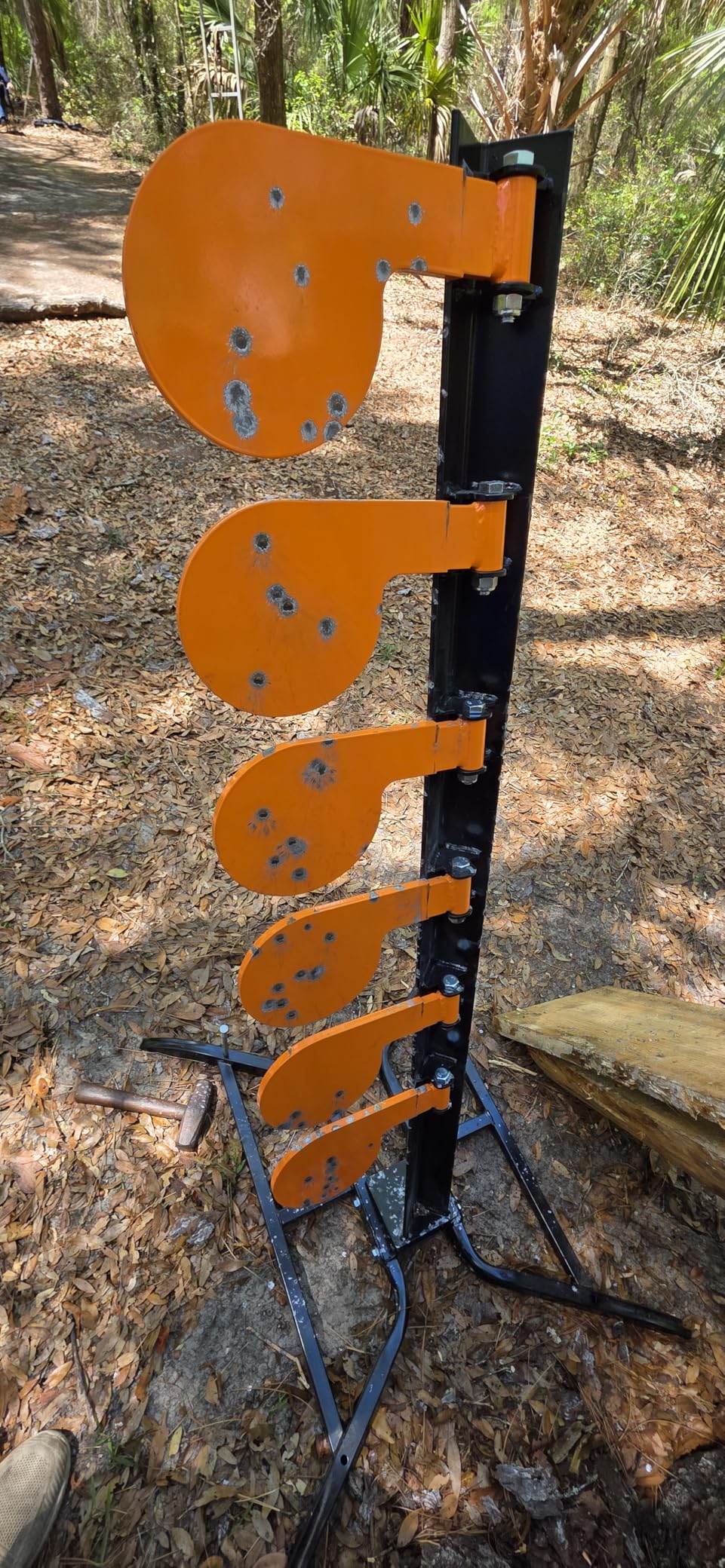 Highwild AR500 Dueling Tree Target Kit - Six Steel Paddles 6