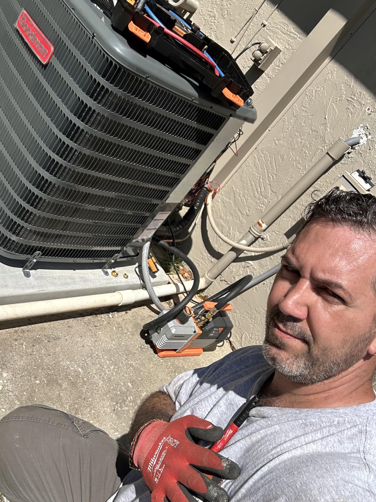NAVAC Dual-Stage HVAC Vacuum Pump - AC Motor with Forced Oil Circulation, Oil-Mist Filter, 15 Micron Ultimate Vacuum, Pro Series customer photo 2