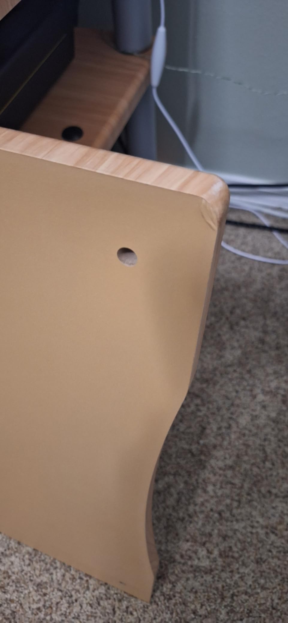 Monolith by Monoprice Heavy Duty 4 Tier Audio Stand XL 1 inch Shelf Thickness Maple customer photo 2
