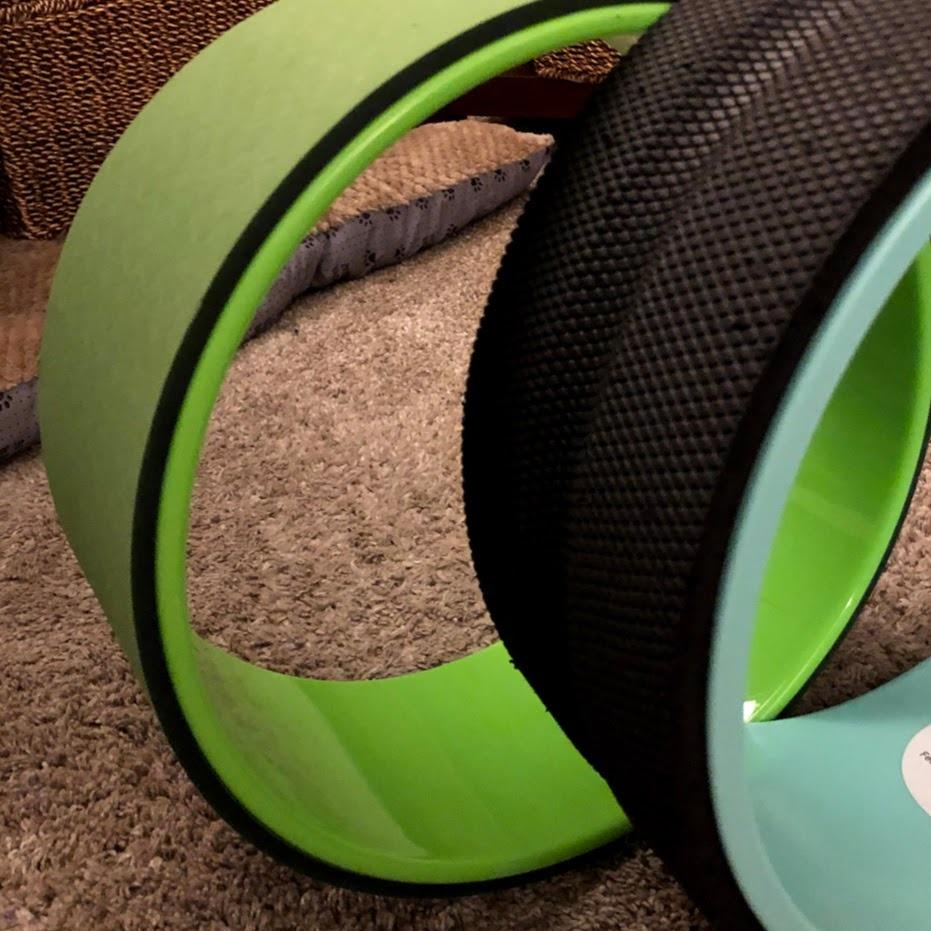 NGT Yoga Wheel 13 inch Yoga Wheel for Back Pain Strongest and Most Comfortable Dharma Yoga Prop Wheel with Free Yoga Bands customer photo 1