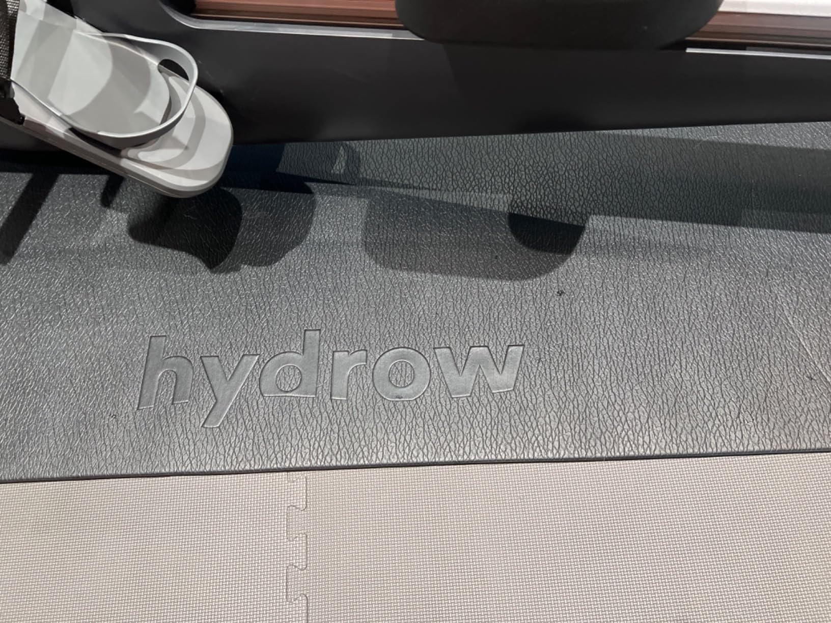 Under Machine Mat for Exercise Equipment, Non-Slip Exercise Mat for Stability and Floor Protection, Suitable for Rowing Machine, Treadmill, Bike and Home Workout (3'L x 7.5'W X 0.125' Thick) customer photo 1