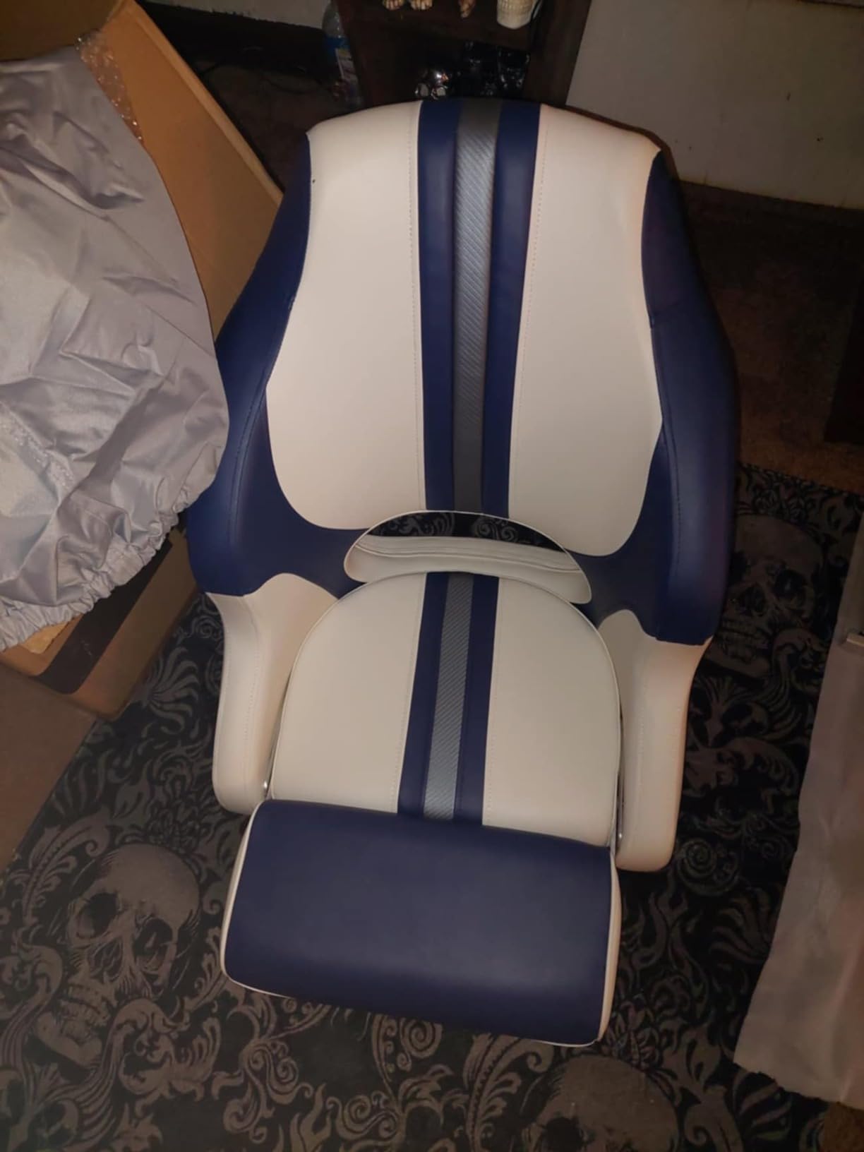 NORTHCAPTAIN Premium Captains Bucket Seat Sports Flip Up Boat Seat with Seat Cover customer photo 2