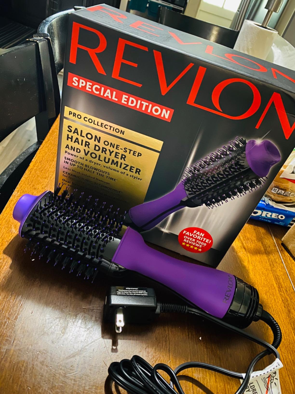 Revlon One-Step Hair Dryer & Volumizer Hot Air Brush, Purple customer photo 1