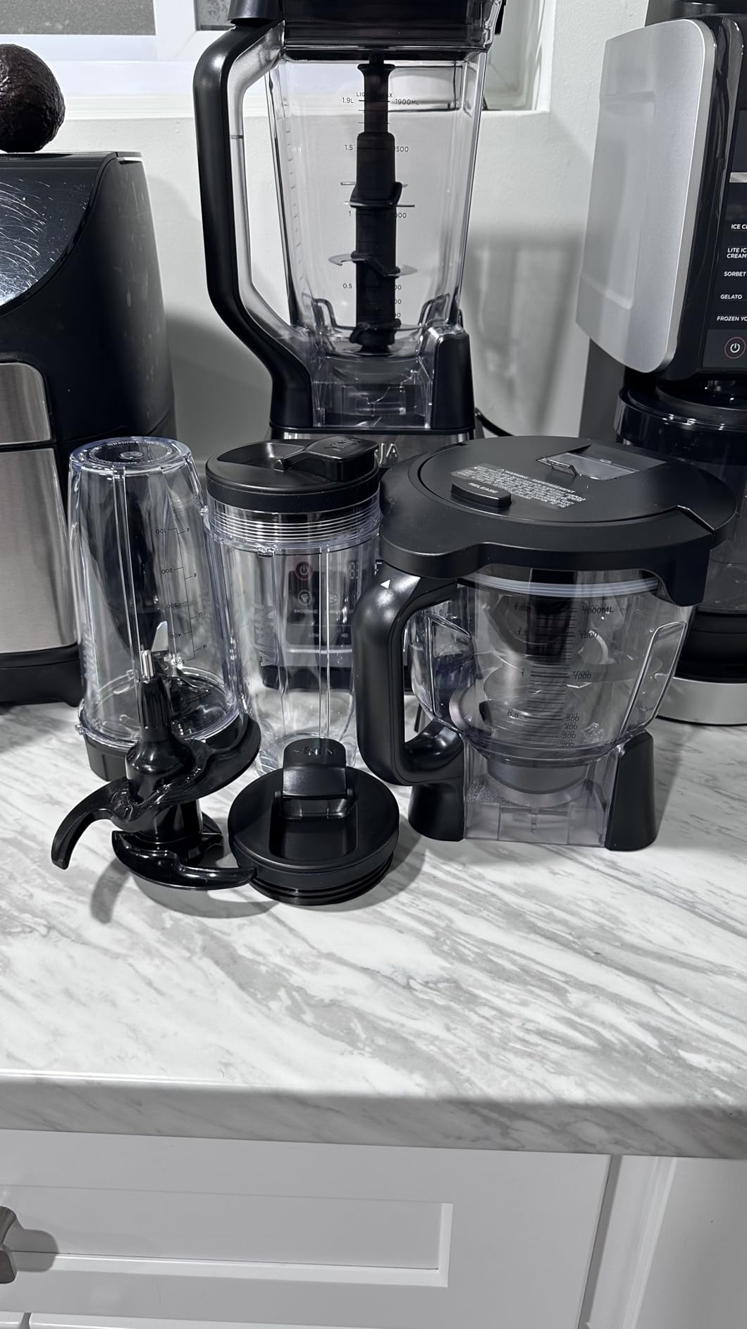 Ninja Professional Plus Kitchen System (BN801) | 1400W, 5 Functions | 72-oz Pitcher, 64-oz Processor Bowl & 2x 24-oz Cups | Grey customer photo 2