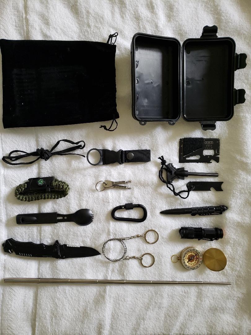 Survival kits 17 in 1, Emergency Survival Gear and Equipment, Cool Gadgets for Men Camping Fishing Hunting Outdoor customer photo 1