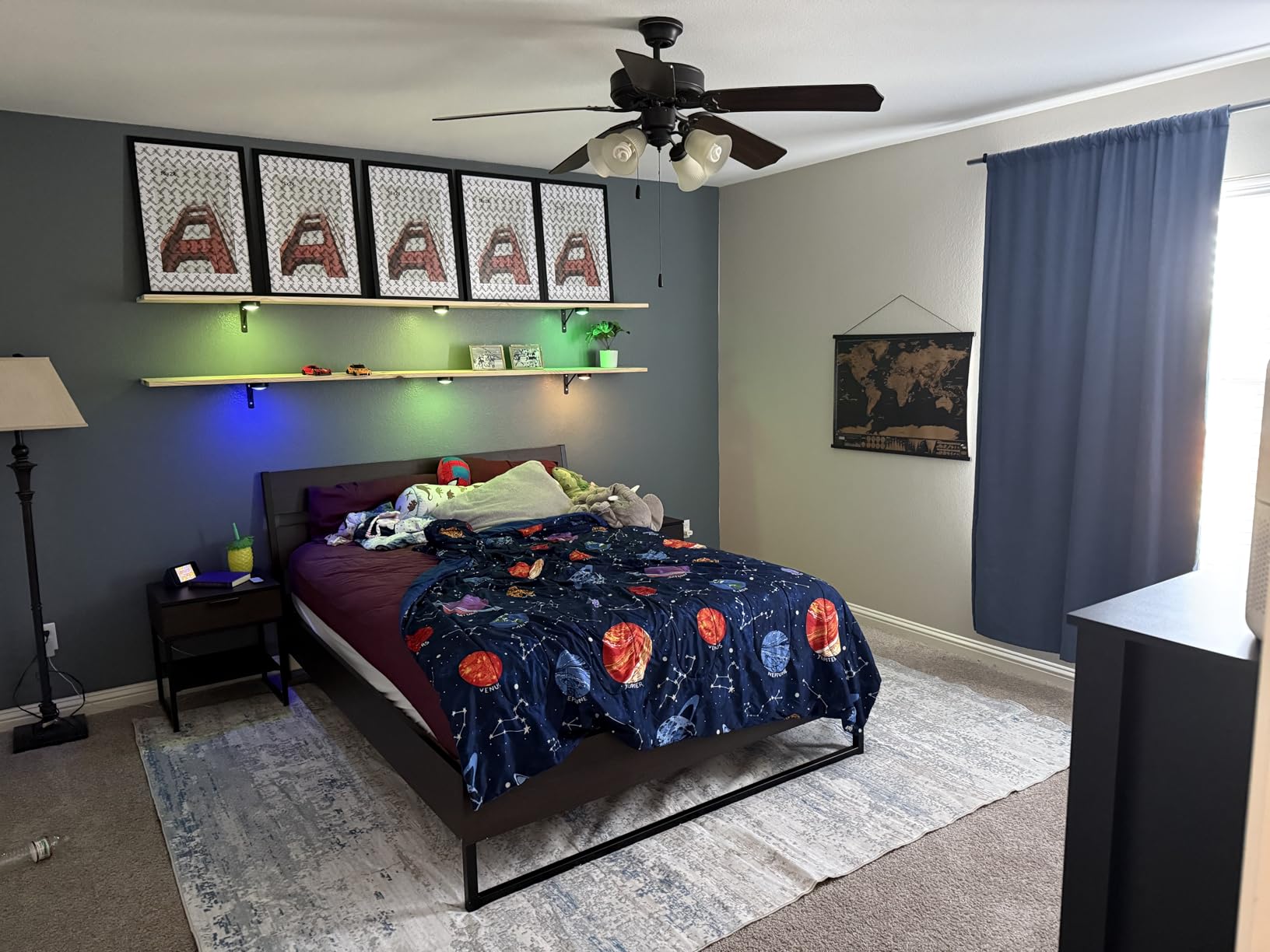 BLS LED Puck Lights with Remote Control, Wireless Under Cabinet & Closet Lighting, RGB 13 Color Changing Lights with Dimmer, Timer & AA Battery Operated, Push, Touch, Stick on for Night, White, 6 Pack customer photo 1