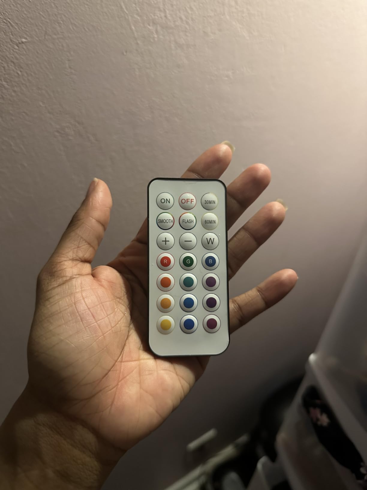 BLS LED Puck Lights with Remote Control, Wireless Under Cabinet & Closet Lighting, RGB 13 Color Changing Lights with Dimmer, Timer & AA Battery Operated, Push, Touch, Stick on for Night, White, 6 Pack customer photo 2
