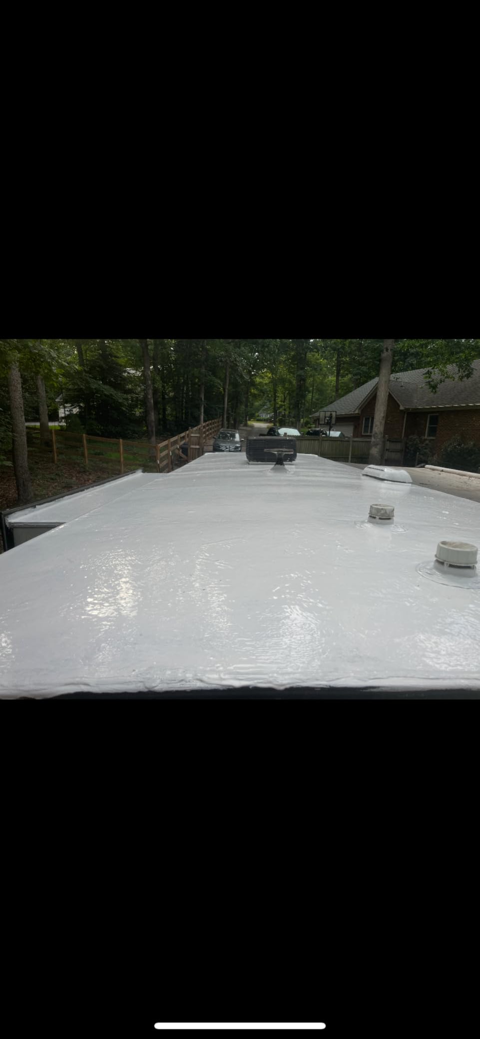 Ziollo RV Roof Sealant - Leak Repair 100% Silicone Liquid Rubber - Premium Waterproof Coating for Campers, Pop Up, Motorhomes, and Travel Trailers - Easy DIY Application - White 1 Gallon customer photo 1