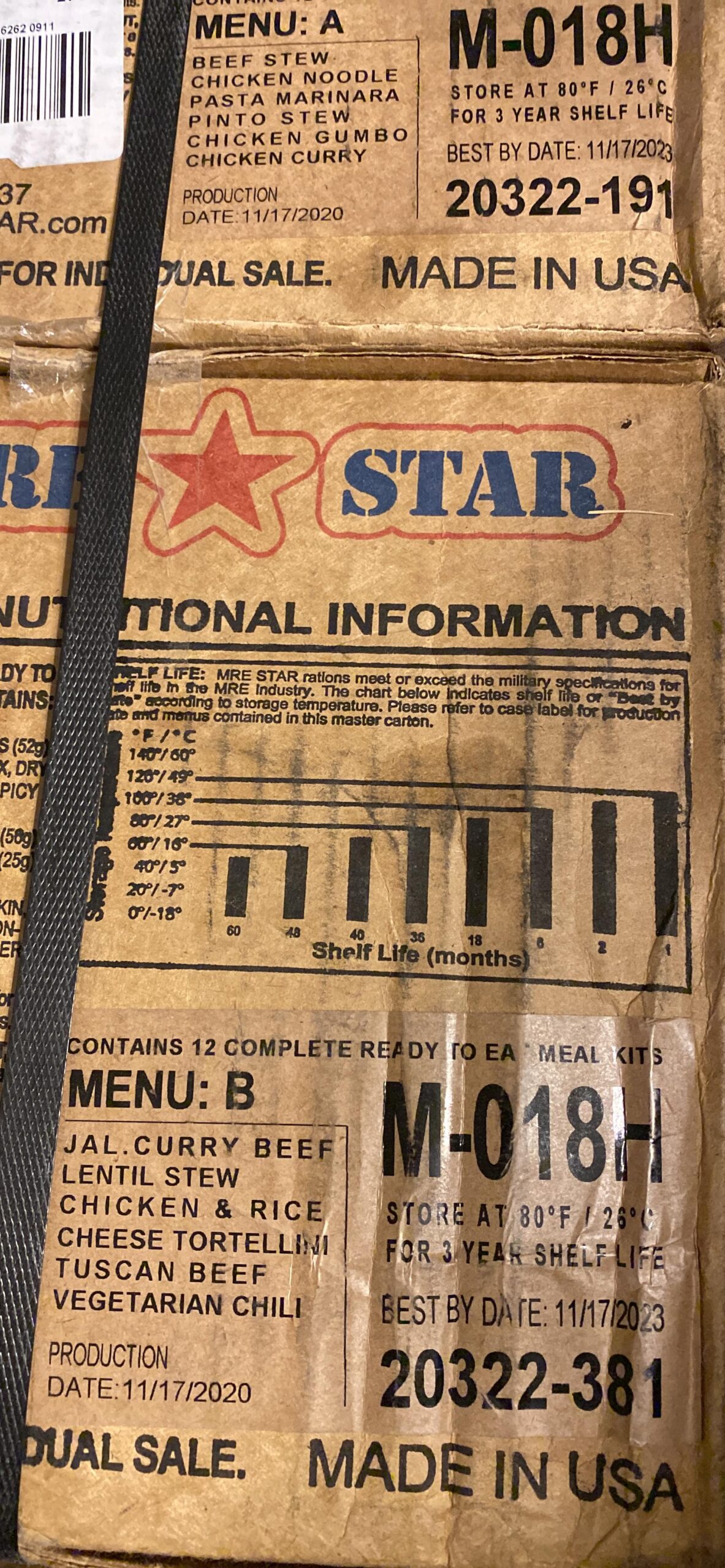 MRE STAR Survival Meal Box - Emergency Meals Ready to Eat with Accessories and FRH - Compact and Lightweight Packaging - Extended Shelf Life - 12 pcs Individual Fully-Cooked Meals customer photo 1